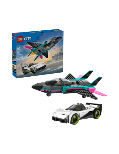 60489 LEGO CITY JET VS COTXE