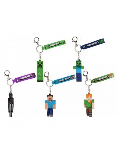 LLAVERO MINECRAFT 3D 6CM 5...