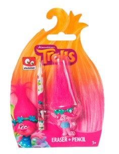 TROLLS LAPIZ 3D 3 MODELOS